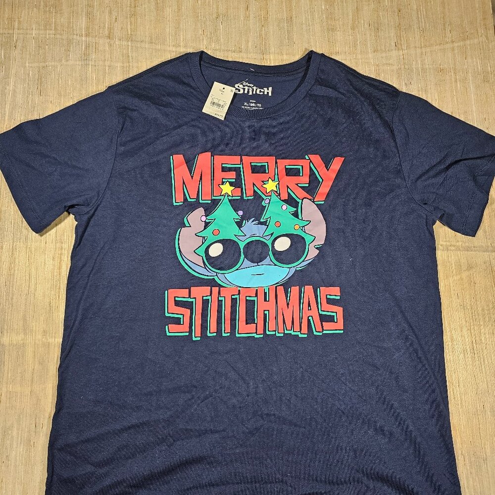 Disney Stitch Merry Stitchmas Shirt Size Unisex XL